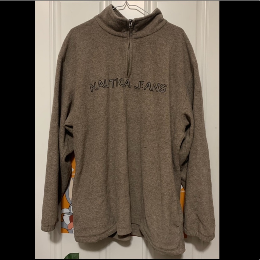 Nautica Jeans Embroidered Zipper Pullover